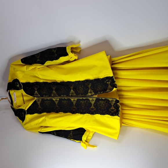 Vintage Desert Flower Orginals 70's Fiesta Dress Outfit Waist 35" Size M-L - Picture 4 of 15